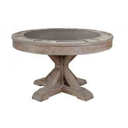 TABLE POKER FINI GRIS...