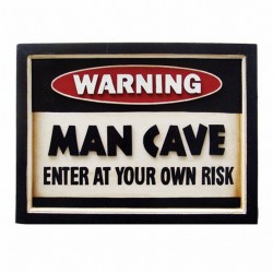 CADRE EN BOIS 3D - MAN CAVE
