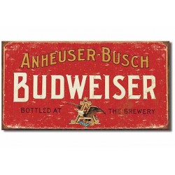 ENSEIGNE DE MÉTAL BUDWEISER...