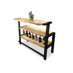 MEUBLE DE BAR BOIS VIF ET...
