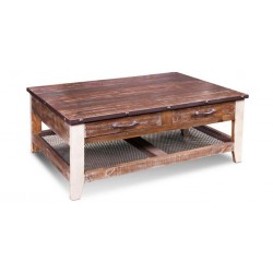 TABLE BASSE RUSTIQUE À CAFÉ...