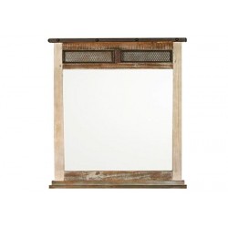 MIROIR DE BAR EN BOIS RUSTIQUE