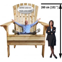CHAISE ADIRONDACK GÉANTE...