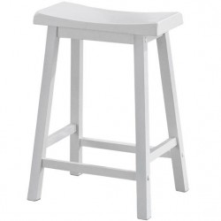 TABOURET DE BAR EN BOIS BLANC