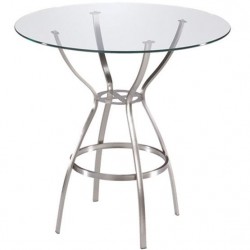 TABLE DE BAR ROME EN ACIER...