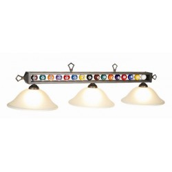 LAMPE AVEC BOULES DE BILLARD